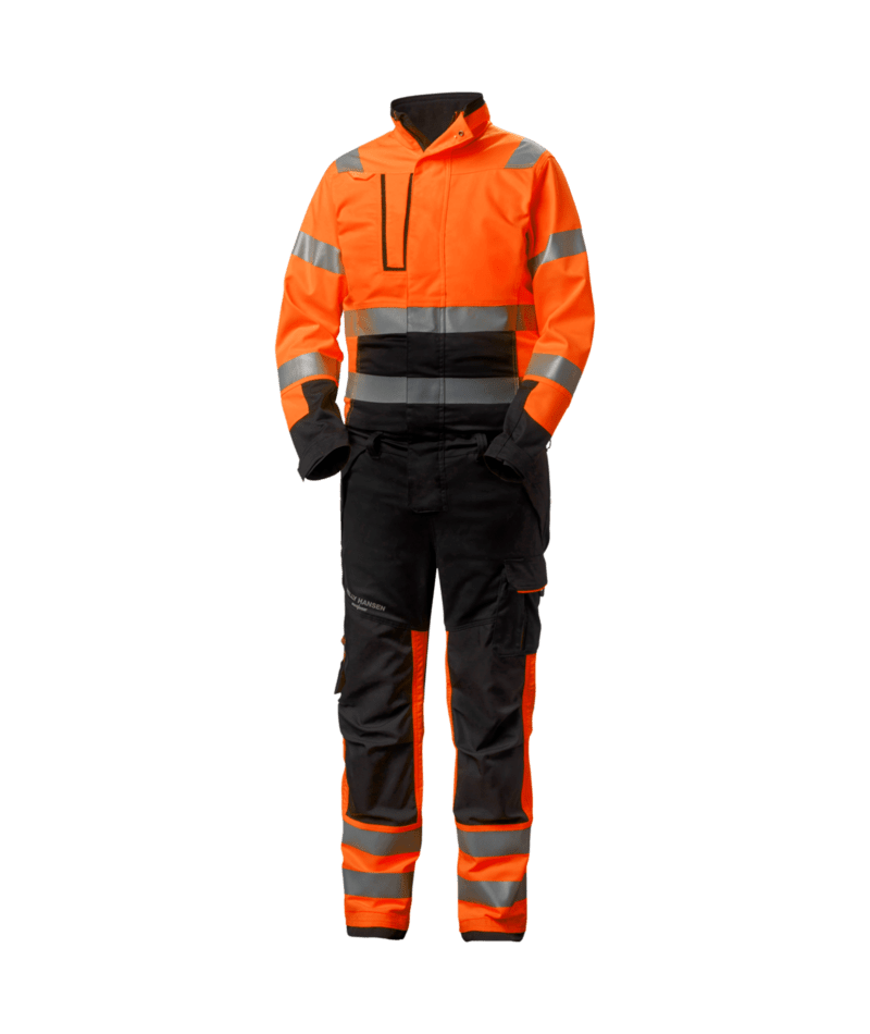 Helly Hansen Workwear ALNA 2.0 WORK SUIT in Orange/Anthrazit – Vorderansicht