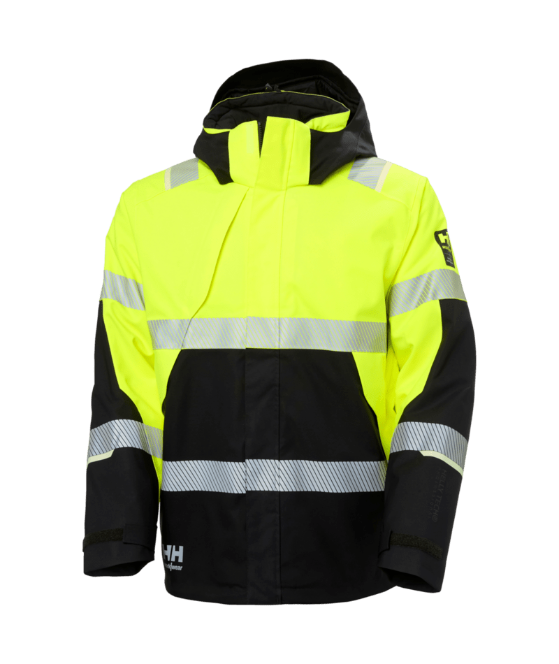 Helly Hansen Workwear ICU 2.0 WINTER JACKET in Gelb/Anthrazit – Vorderansicht