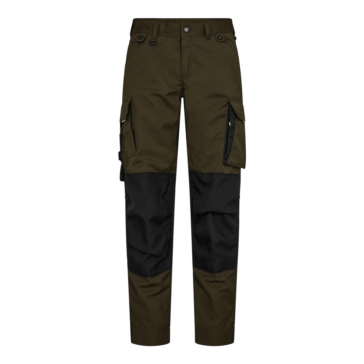 ENGEL X-treme 362-740 Arbeitshose mit Stretch in Forest Green/Schwarz – Vorderansicht