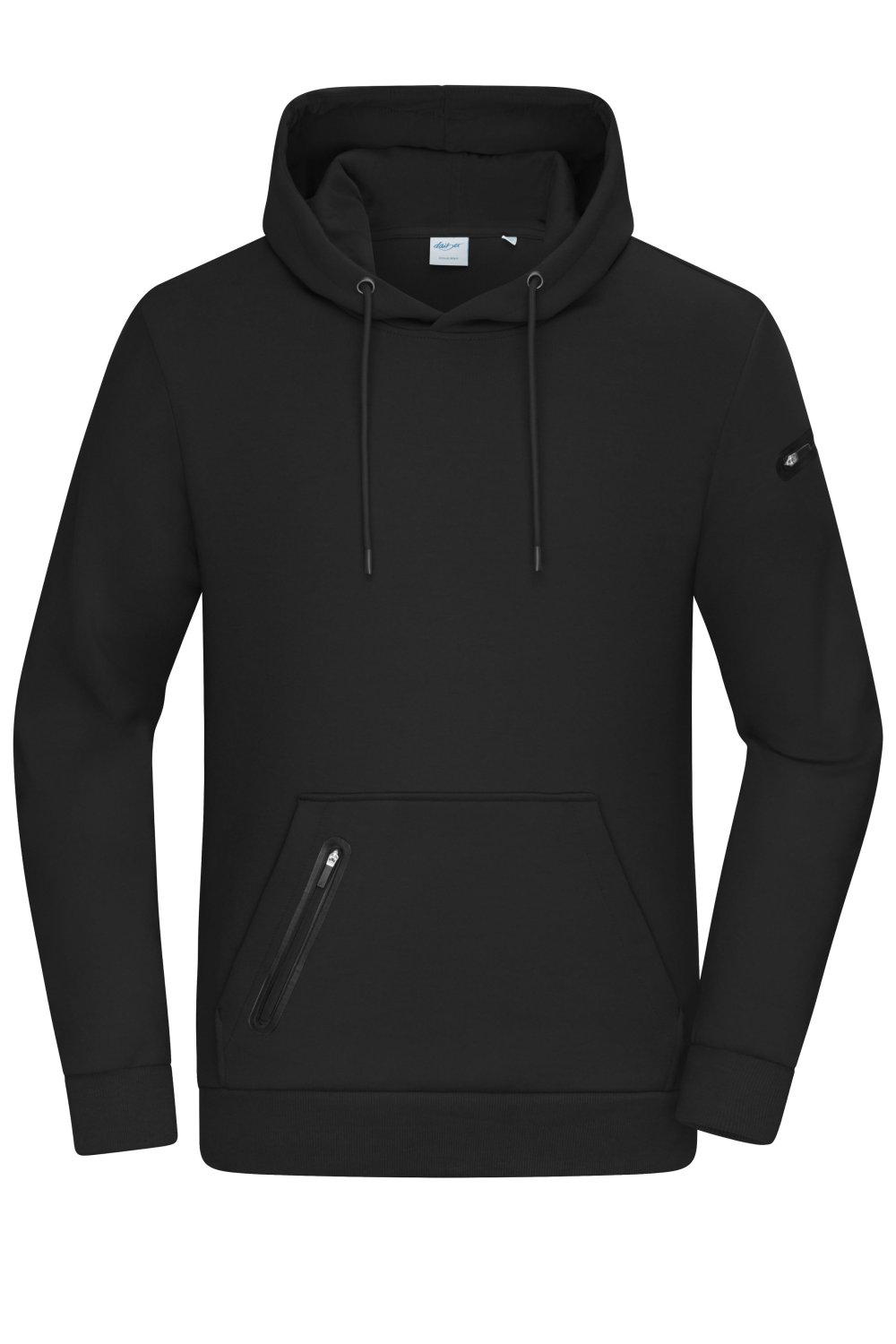 Daiber Men's Hoody Interlock OCS Blended & RCS in Black – Vorderansicht