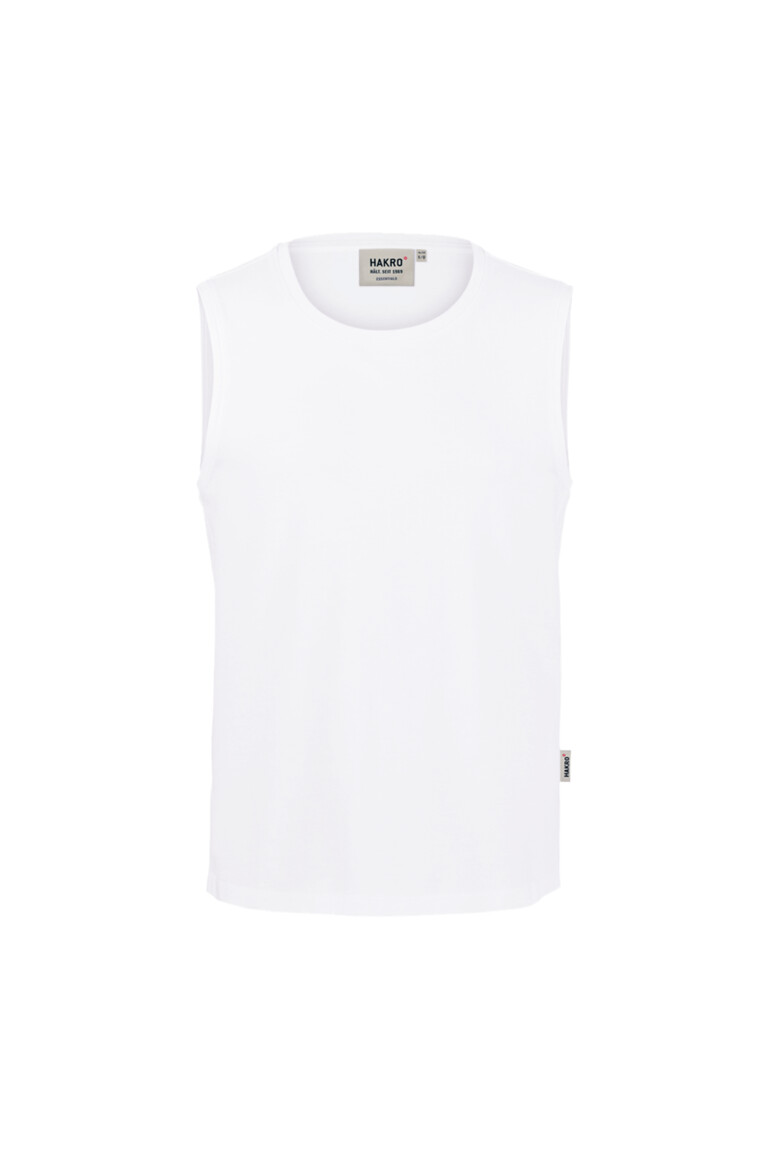 HAKRO 259 Tank-Top Classic in Weiß – Vorderansicht
