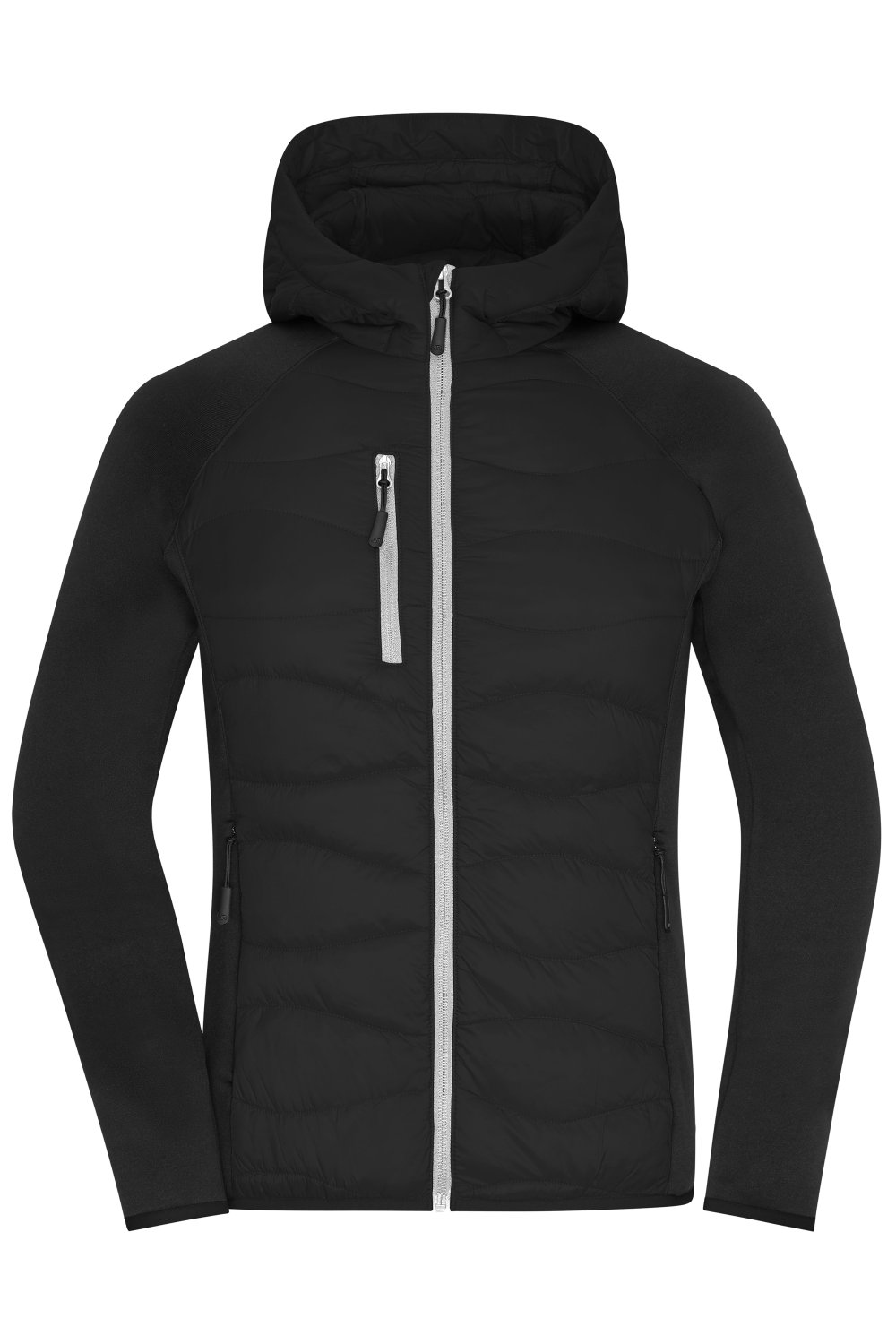 Daiber Ladies' Hybrid Jacket in Black/Black – Vorderansicht