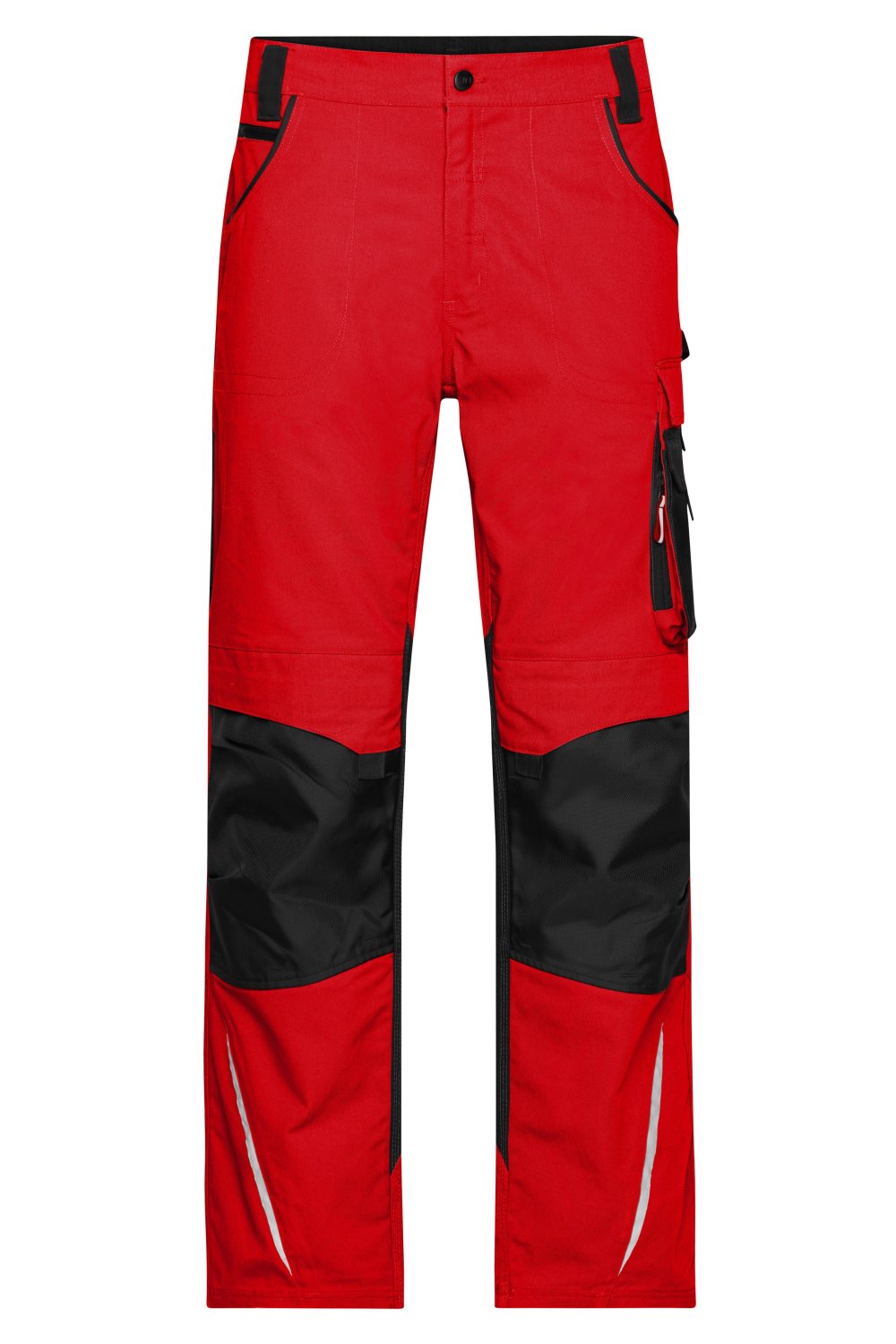 Daiber Workwear Pants - STRONG - in Red/Black – Vorderansicht