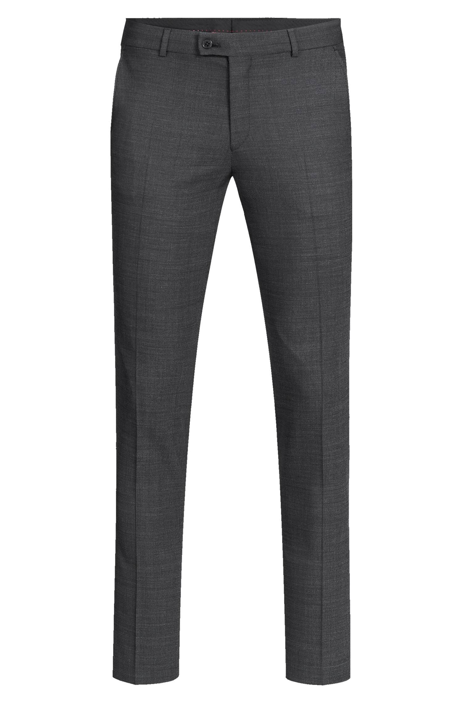 Greiff Herren-Hose SF Modern 37.5 in Pinpoint Schwarz – Vorderansicht