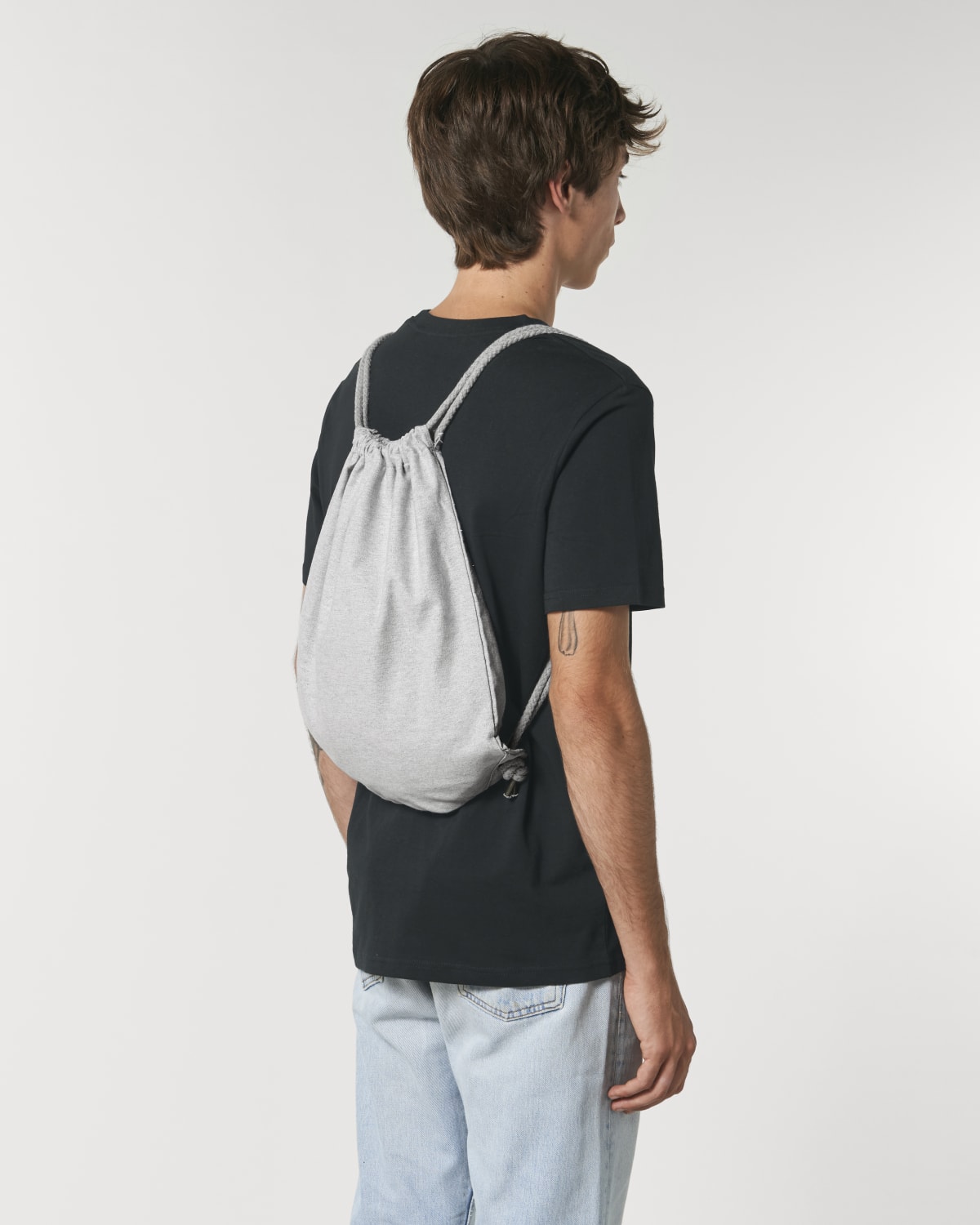 Stanley Stella Gym Bag in Heather Grey – Modellansicht