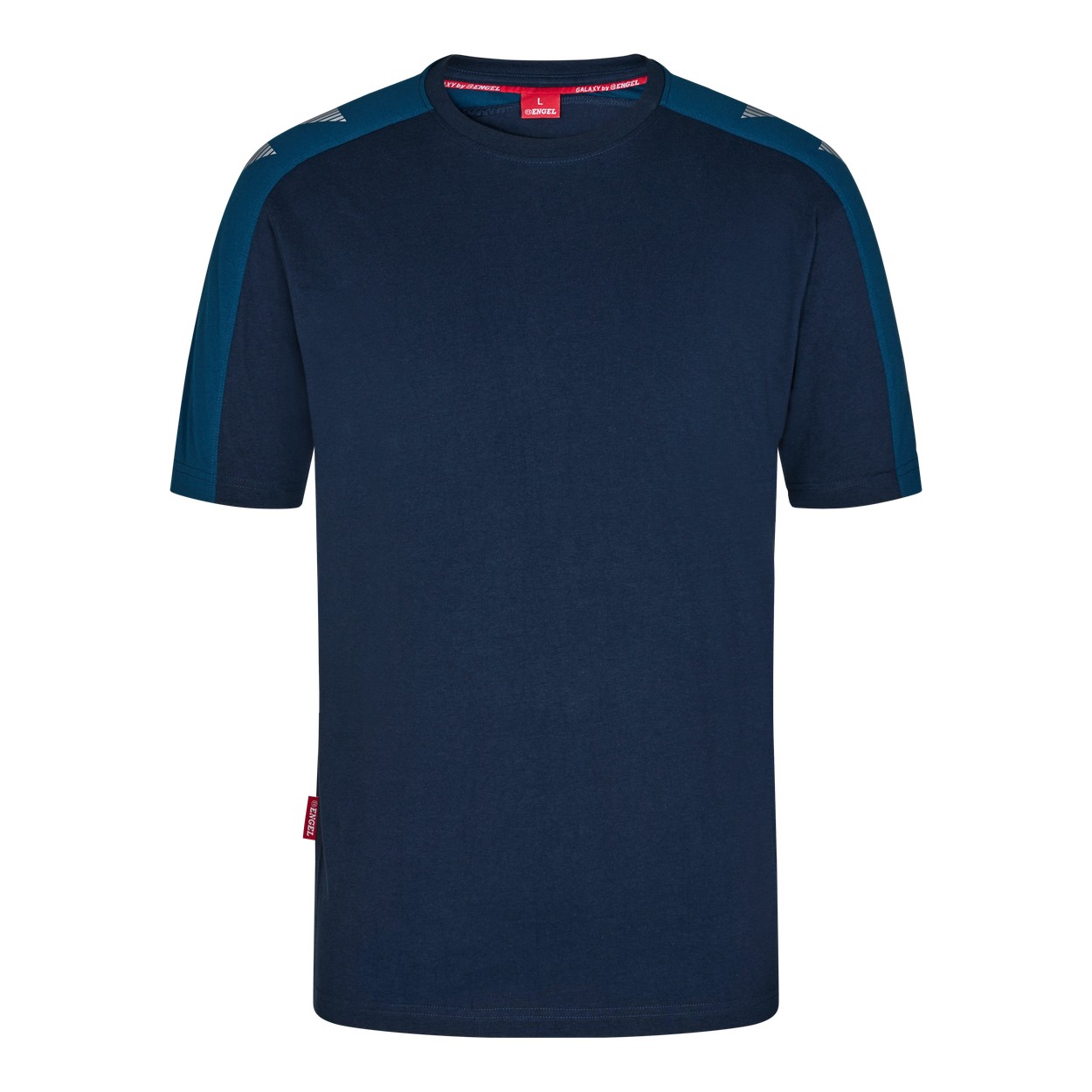 ENGEL Galaxy 9810-141 T-Shirt in Blue Ink/Dark Petrol – Vorderansicht