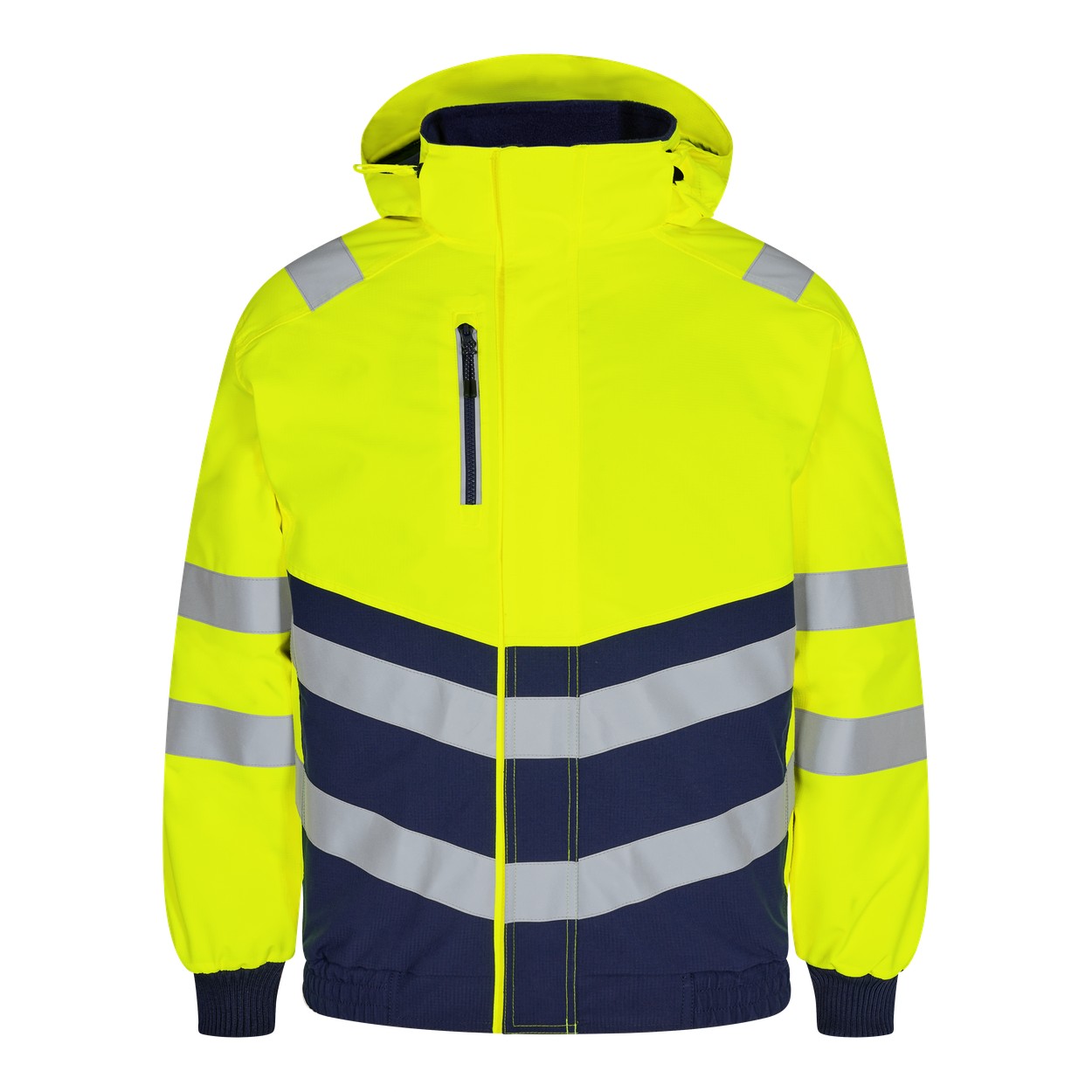 ENGEL Safety 1248-930 Pilotjacke in Gelb/Blue Ink – Vorderansicht