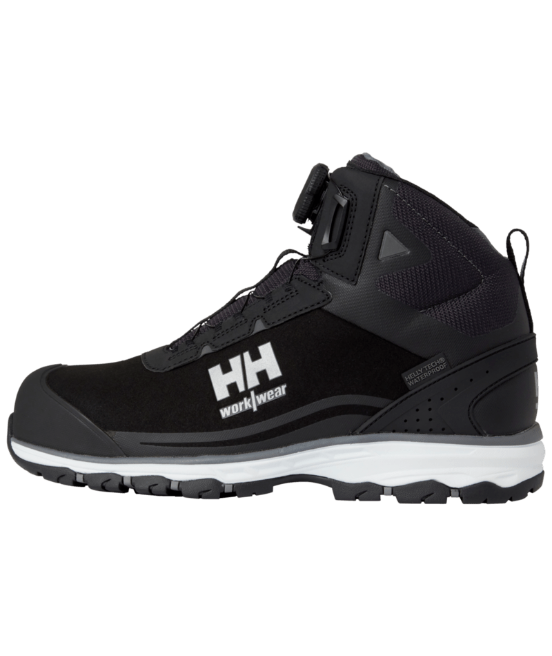 Helly Hansen Workwear CHELSEA EVO 2 MXR MID BOA S7S in Schwarz/Grau – Vorderansicht