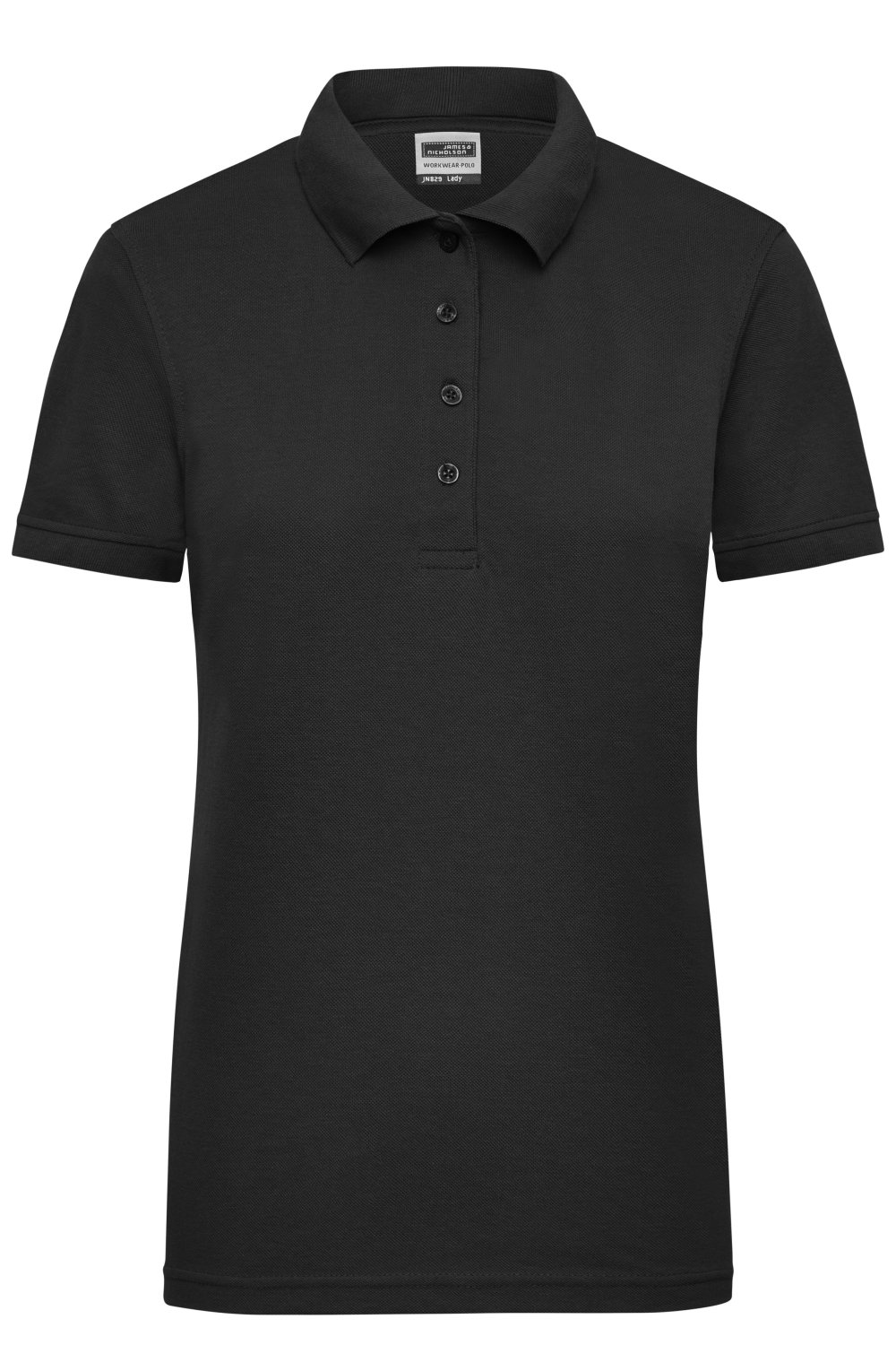 Daiber Ladies' Workwear Polo in Black – Vorderansicht