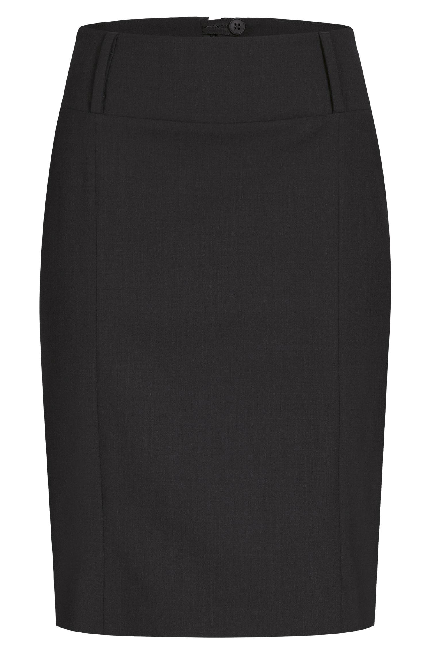 Greiff Damen-Stiftrock RF Premium in Schwarz – Vorderansicht