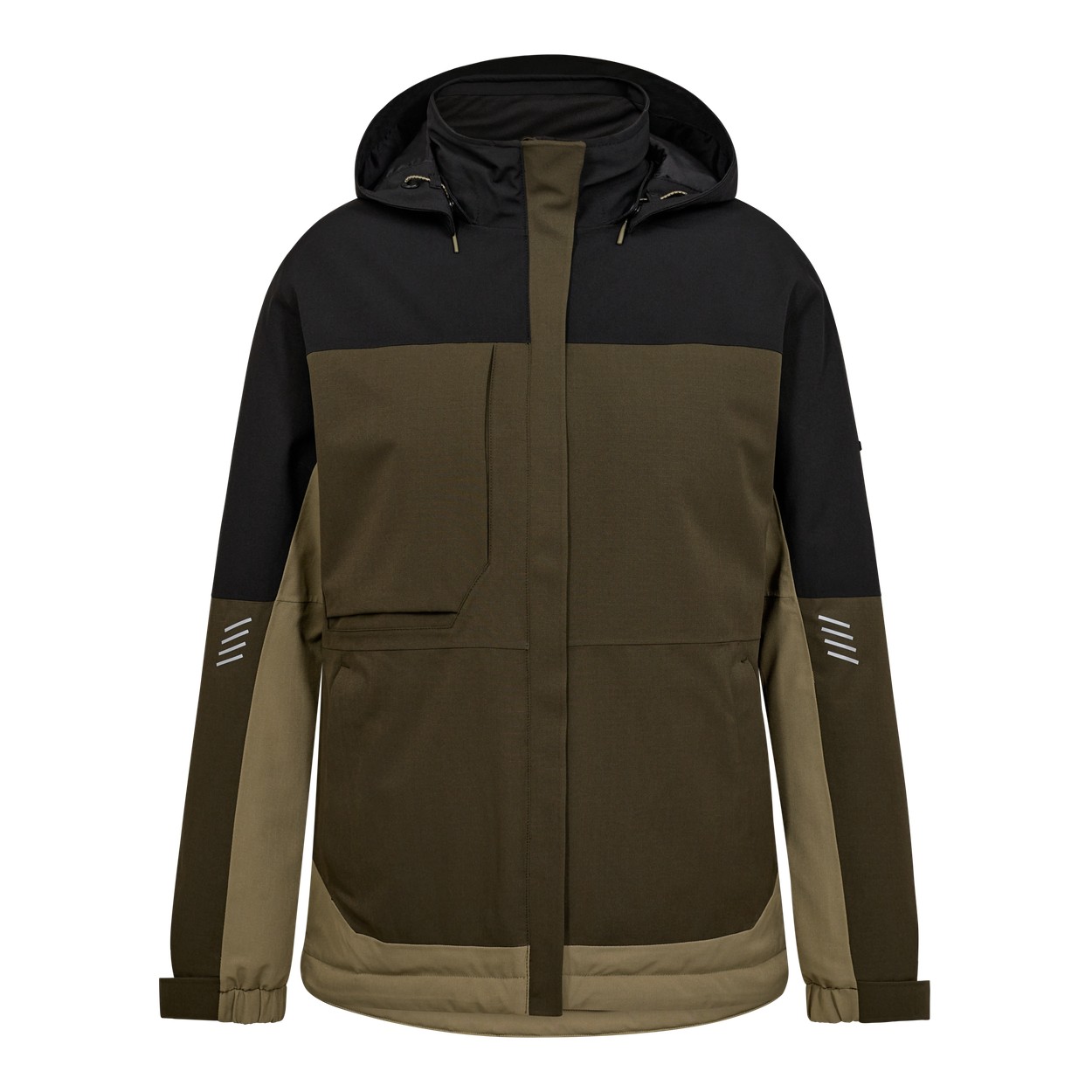 ENGEL Entire 1435-176 Damen Winterjacke in Forest Green/Schwarz – Vorderansicht