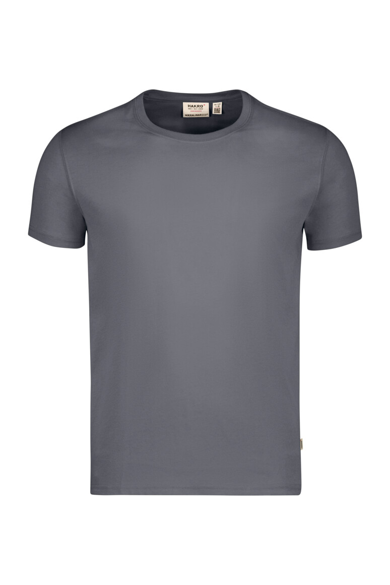 HAKRO 530 T-Shirt MIKRALINAR® ECO in Anthrazit – Vorderansicht