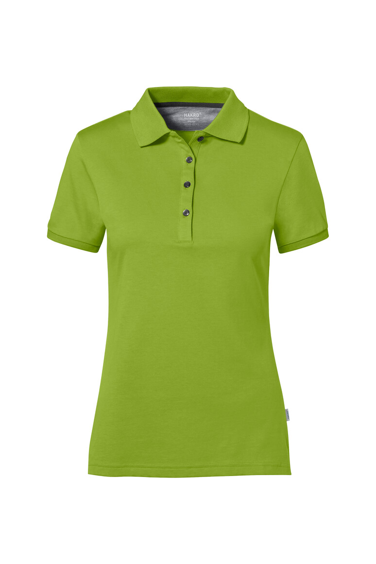 HAKRO 214 COTTON TEC® Damen Poloshirt in Kiwi – Vorderansicht