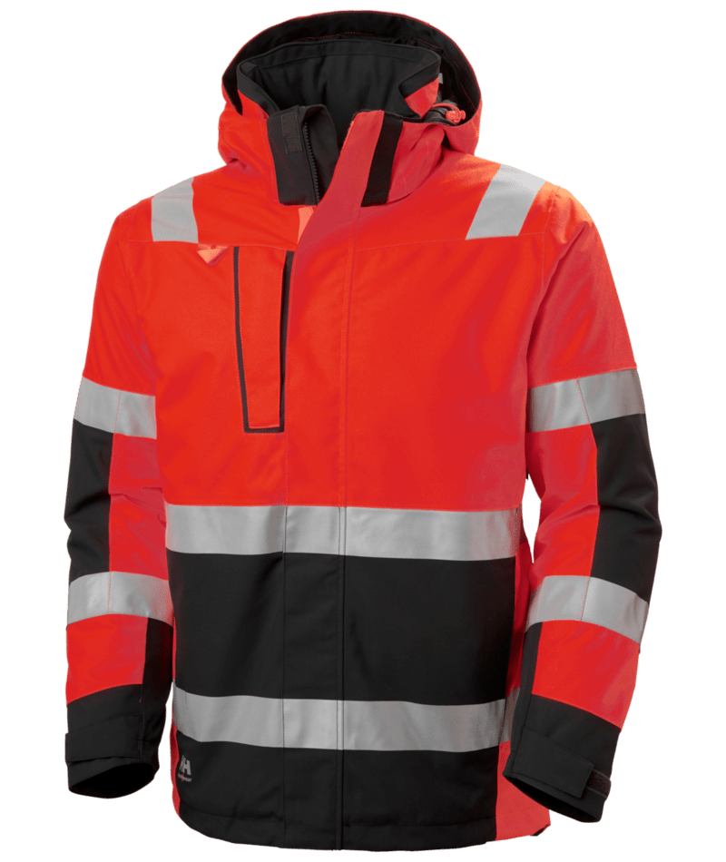 Helly Hansen Workwear ALNA 2.0 WINTER JACKET in Rot/Anthrazit – Vorderansicht