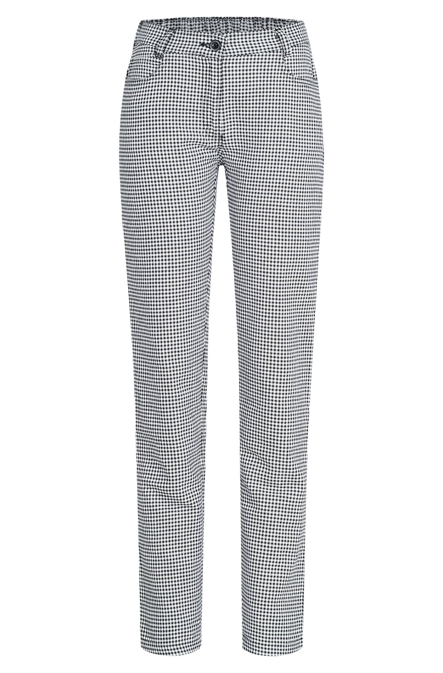 Greiff Damen-Hose RF Kitchen in S/W Pepita – Vorderansicht