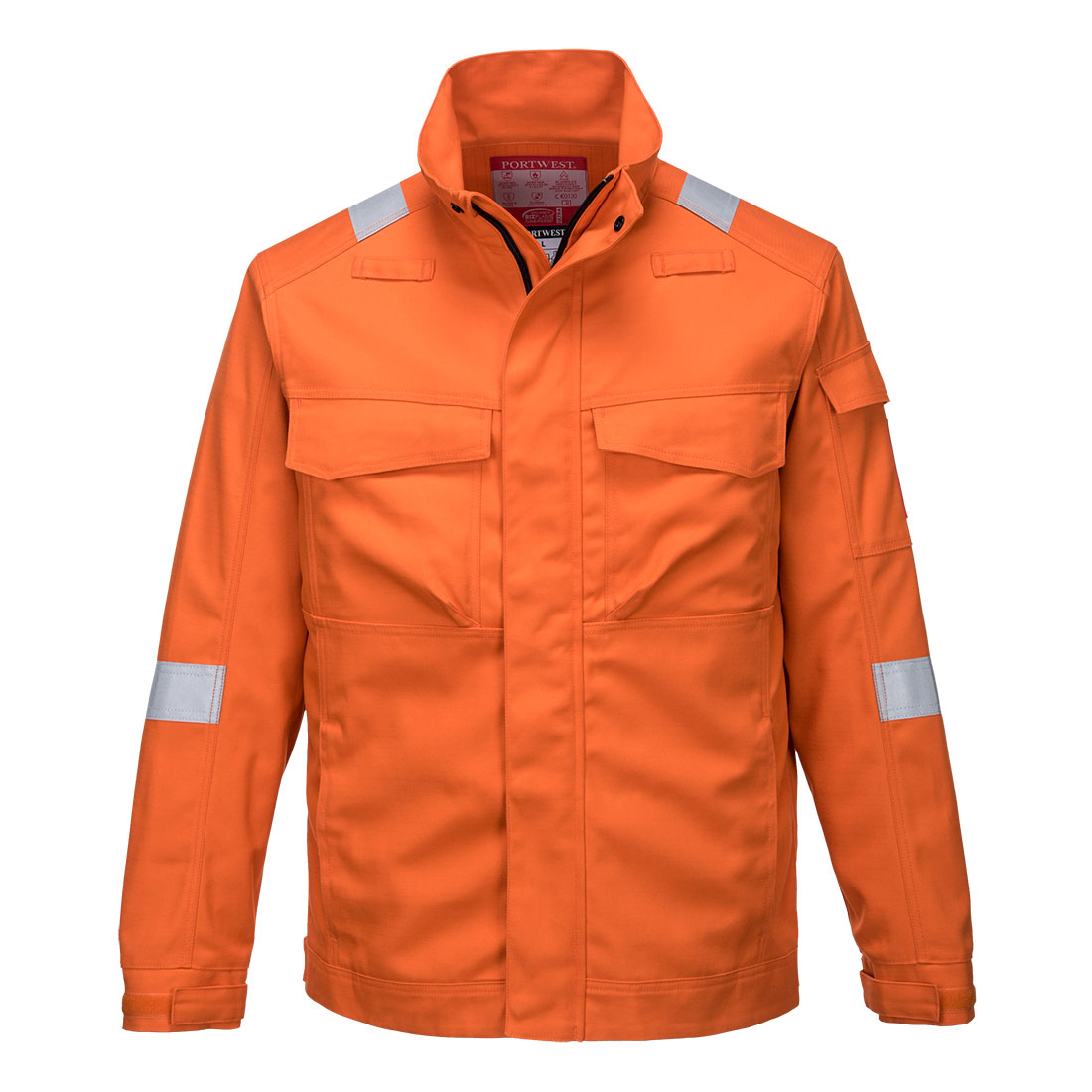 Portwest Bizflame Industry FR Jacket in Orange – Vorderansicht