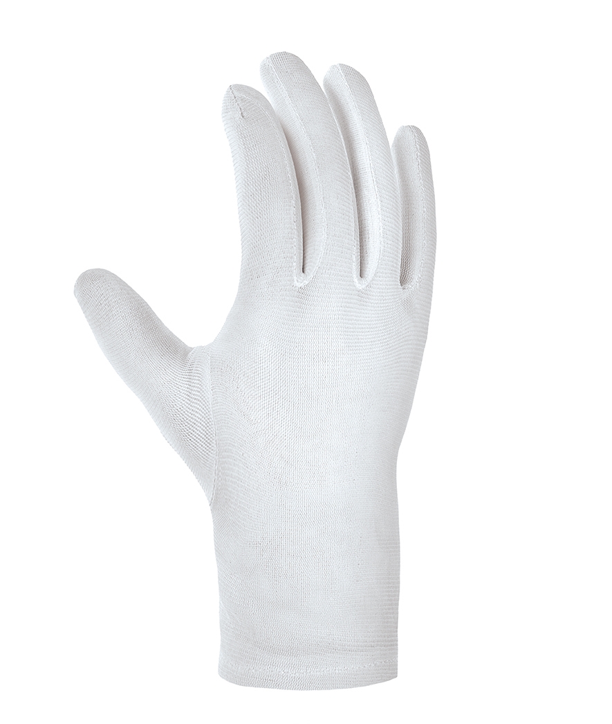 teXXor® Handschuhe NYLON leicht in Weiß – Vorderansicht