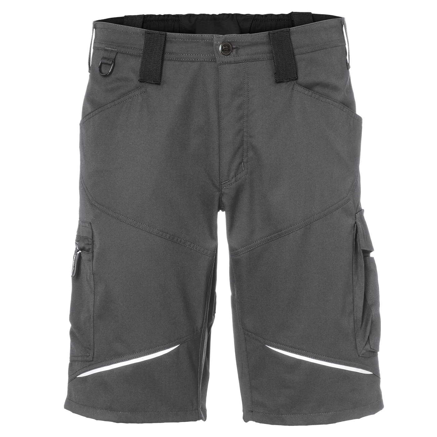 KÜBLER ACTIVIQ Stretchshorts in Anthrazit – Vorderansicht