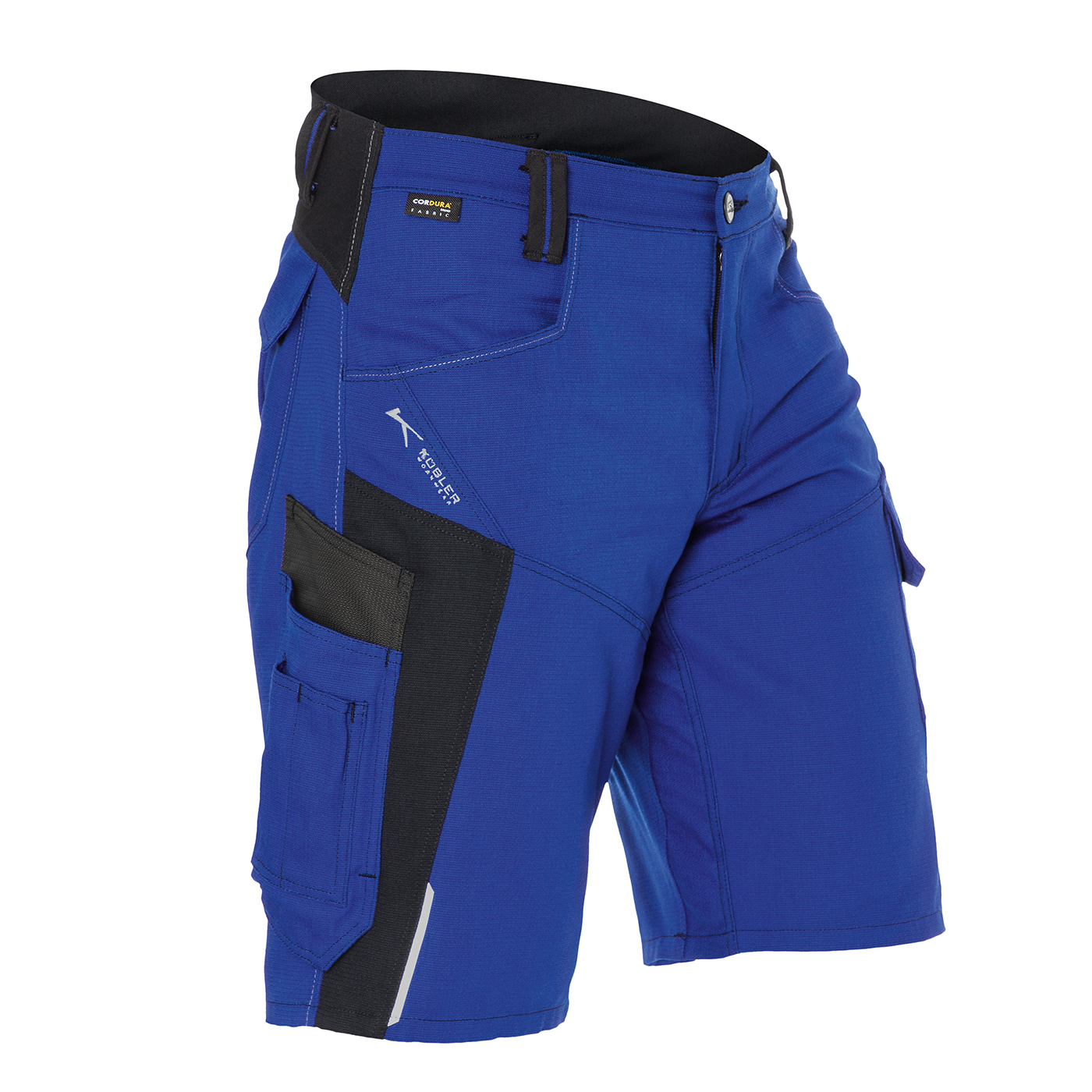 KÜBLER BODYFORCE Shorts in Kbl.blau/Schwarz – Vorderansicht