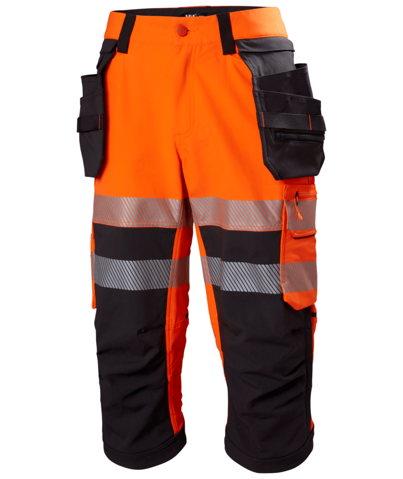 Helly Hansen Workwear ICU BRZ CONS PIRATE PANT CL 1 in Orange/Anthrazit – Vorderansicht