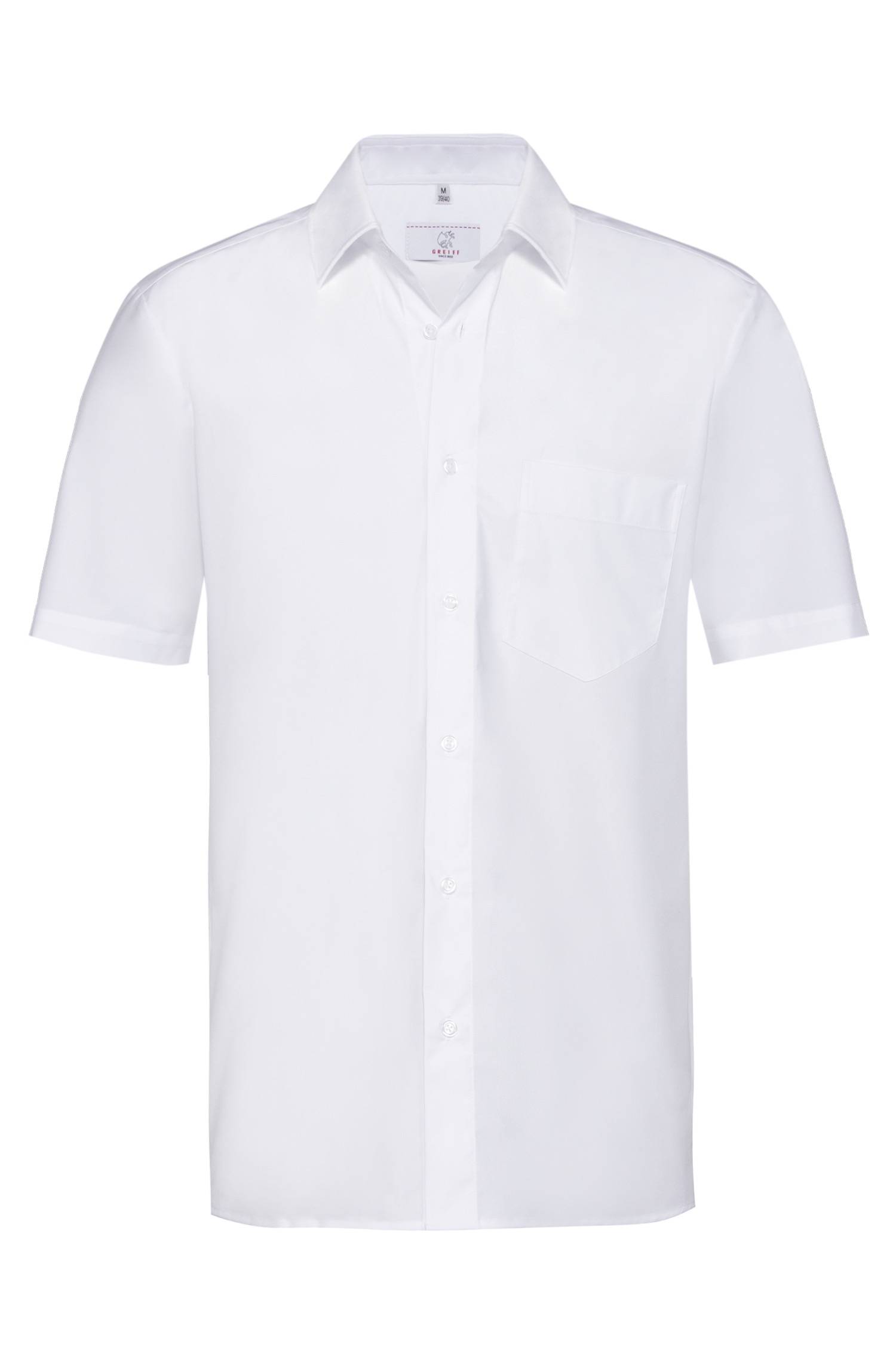 Greiff Herren-Hemd 1/2 CF Basic in Weiß – Vorderansicht