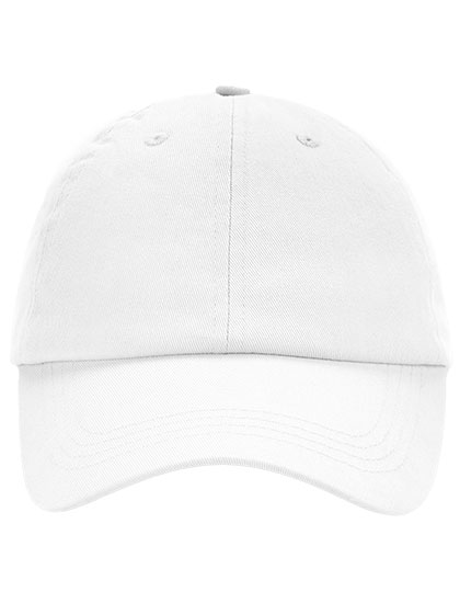 Beechfield Low Profile 6 Panel Dad Cap in White – Vorderansicht