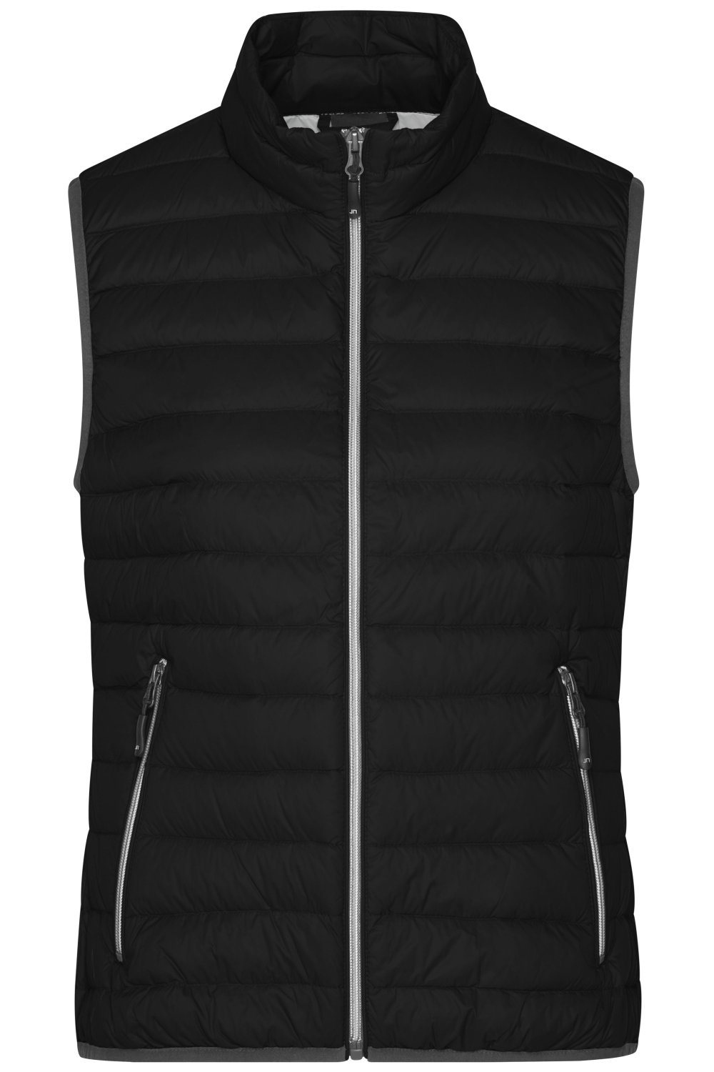 Daiber Ladies' Down Vest in Black/Silver – Vorderansicht