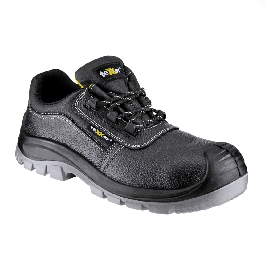 teXXor® S3S-Sicherheitshalbschuhe CALAIS in Schwarz – Vorderansicht