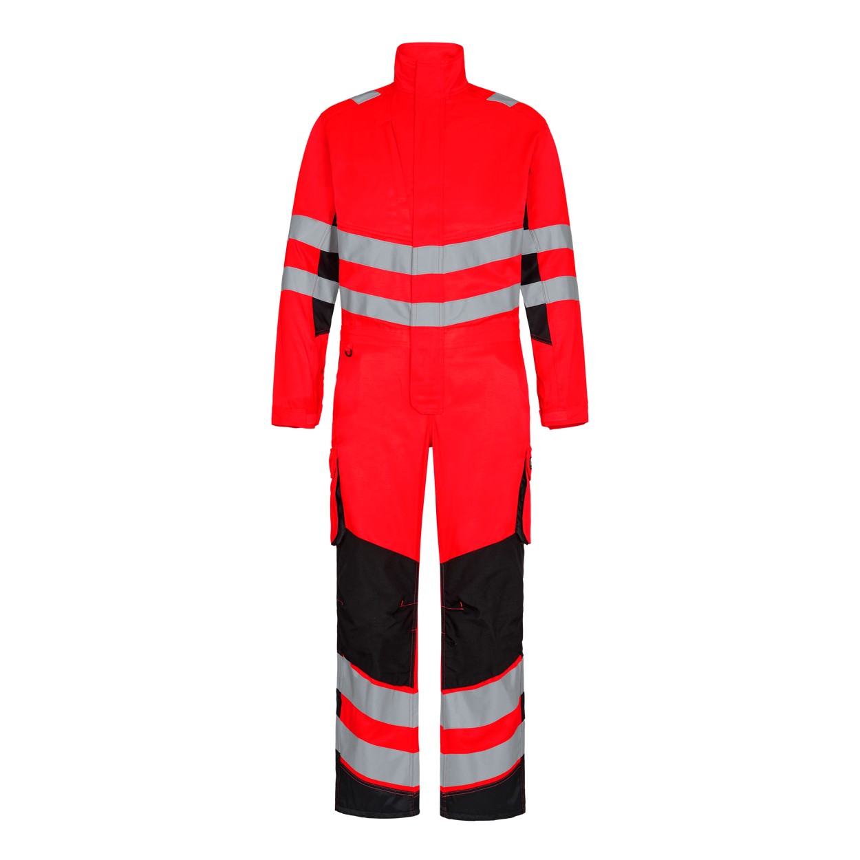 ENGEL Safety 4545-319 Light Overall in Rot/Schwarz – Vorderansicht