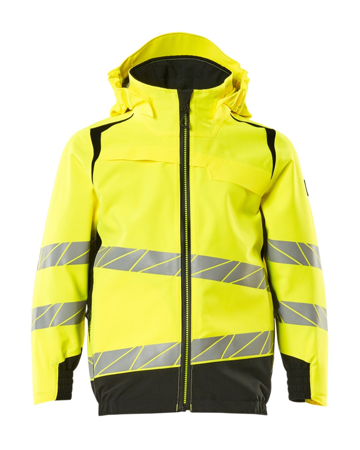 MASCOT Accelerate Safe Hardshelljacke für Kinder in Hi-Vis Gelb/Schwarz – Vorderansicht
