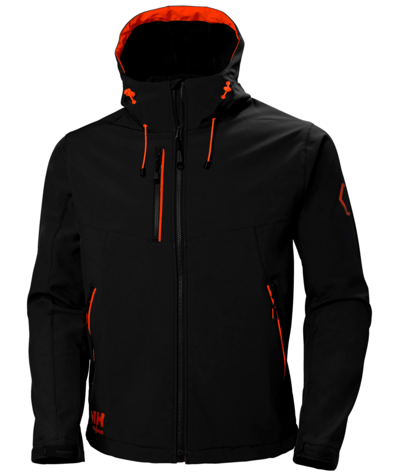 Helly Hansen Workwear CHELSEA EVO H. SOFTS JACKET in Schwarz – Vorderansicht