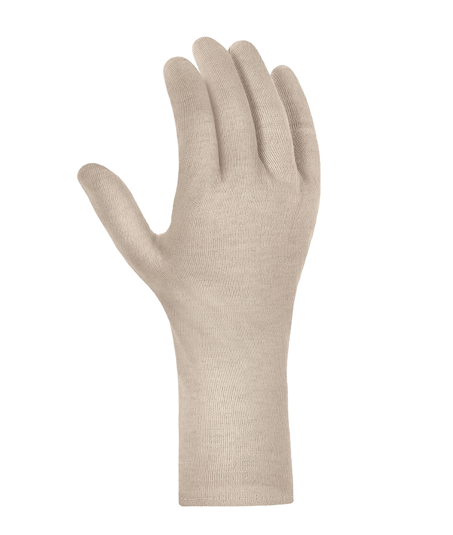 teXXor® Baumwolltrikot-Handschuhe SCHWER in Rohweiß – Vorderansicht