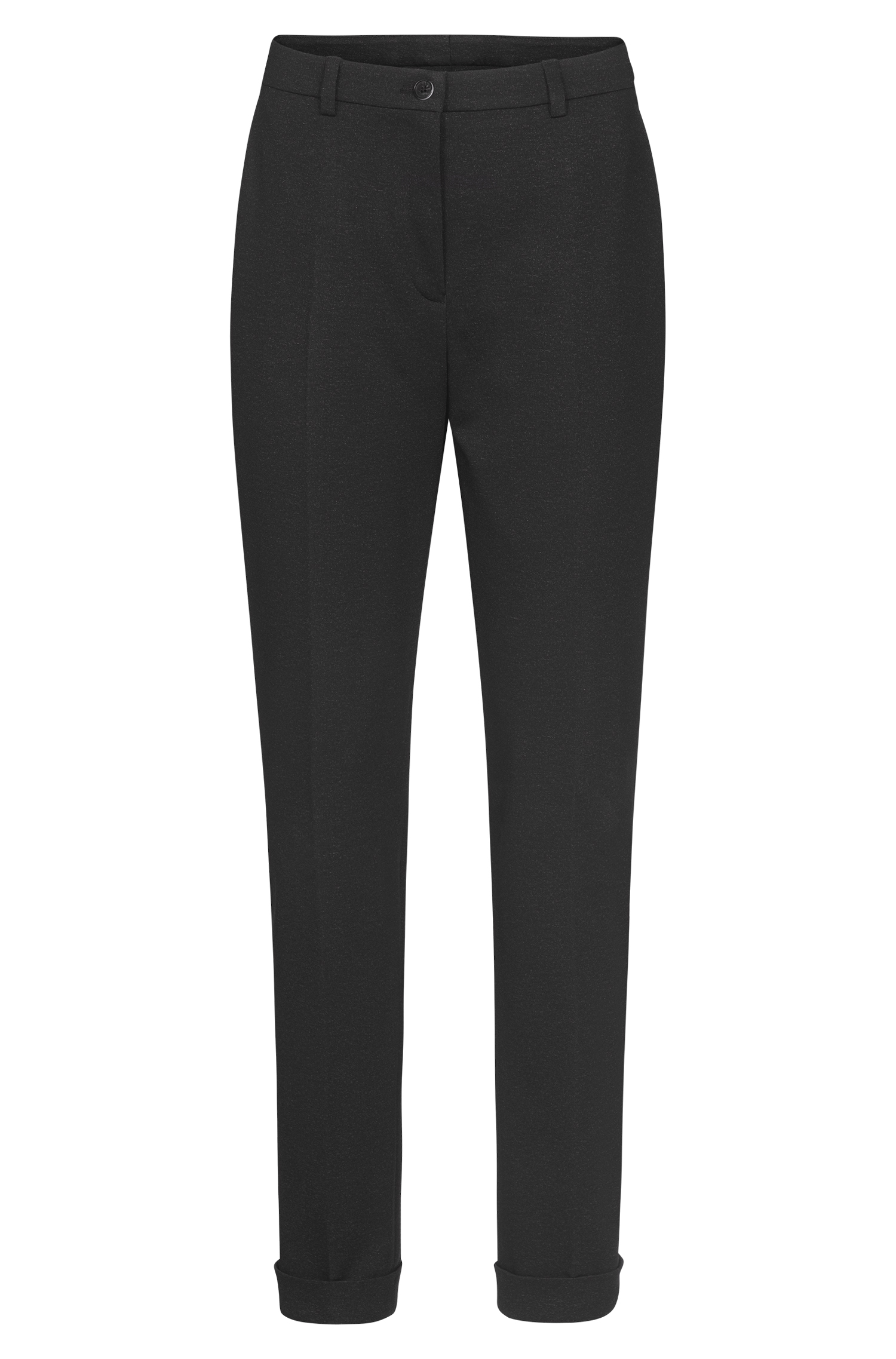 Greiff Damen-Jerseyhose RF Casual in Anthrazit Meliert – Vorderansicht