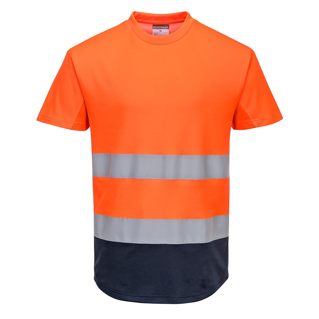 Portwest Hi-Vis Contrast Mesh Insert T-Shirt S/S in Standard – Vorderansicht