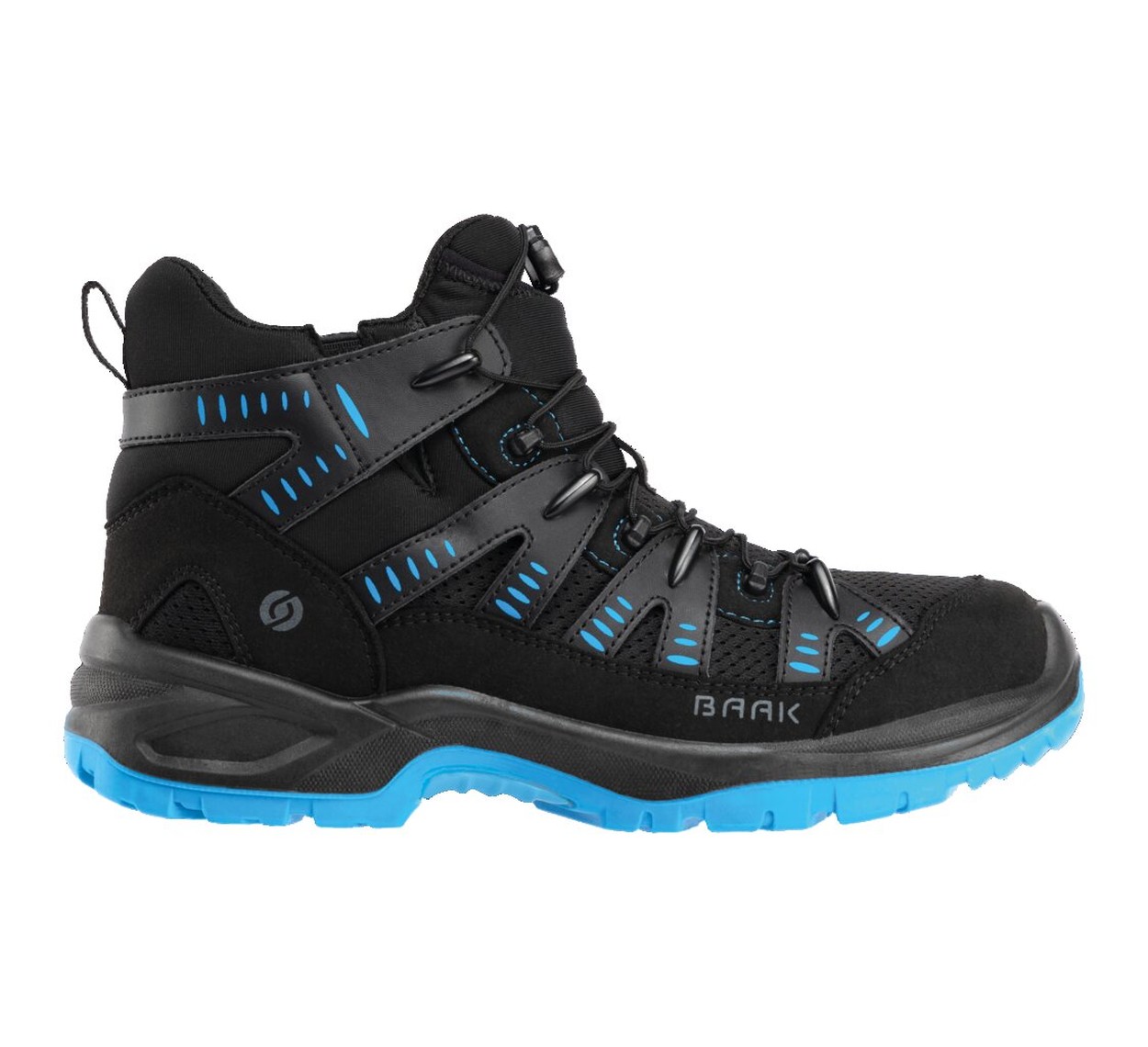 BAAK Stiefel S1P SRC ESD HUDSON in Schwarz – Vorderansicht