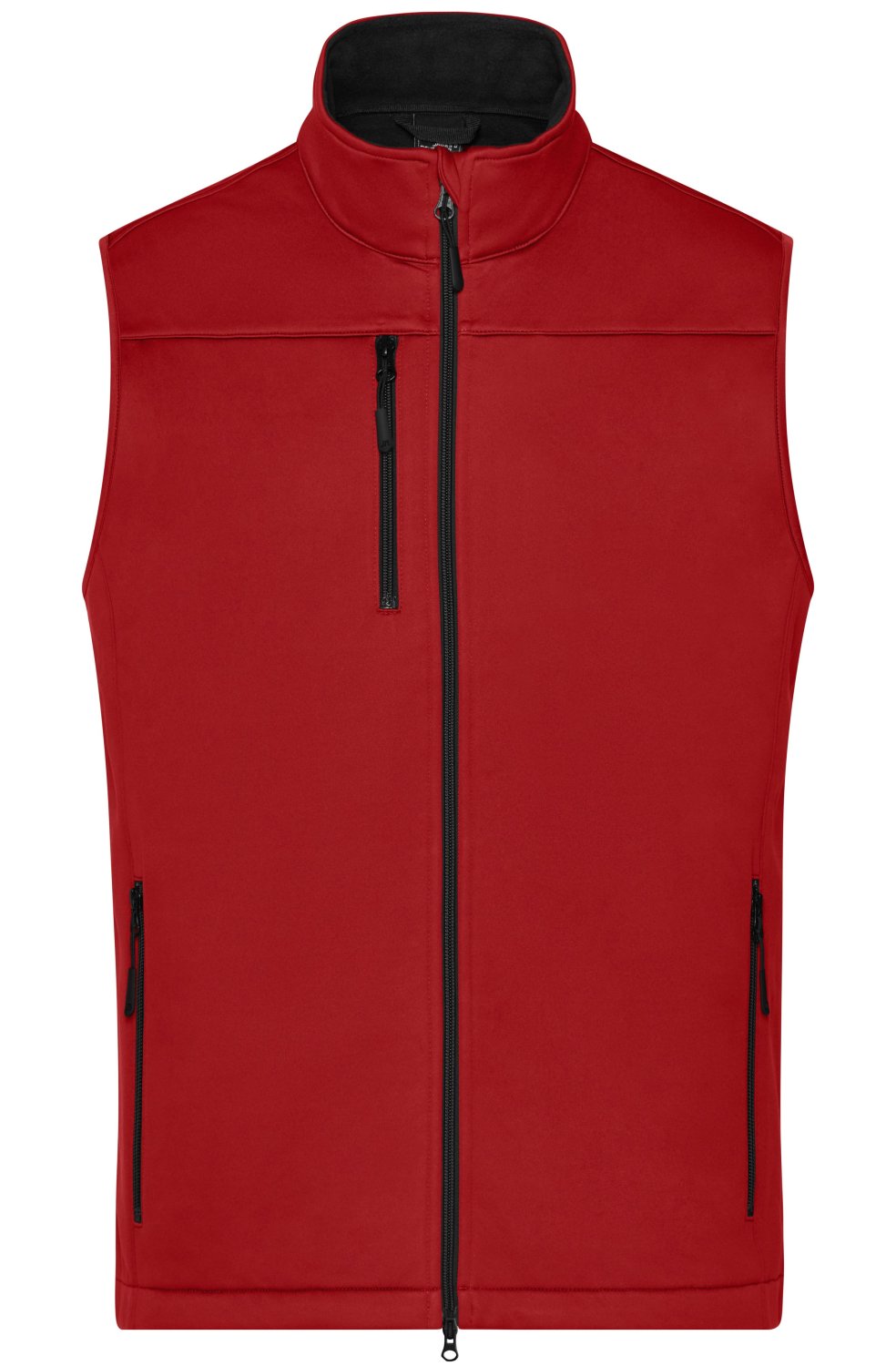 Daiber Men's Softshell Vest GRS in Red – Vorderansicht