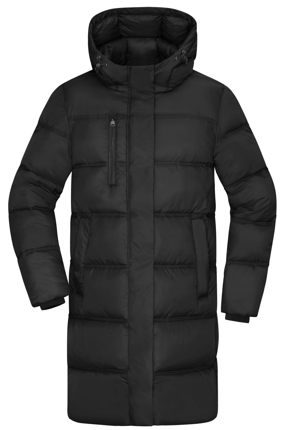 Daiber Ladies' Winter Short Coat GRS in Black – Vorderansicht