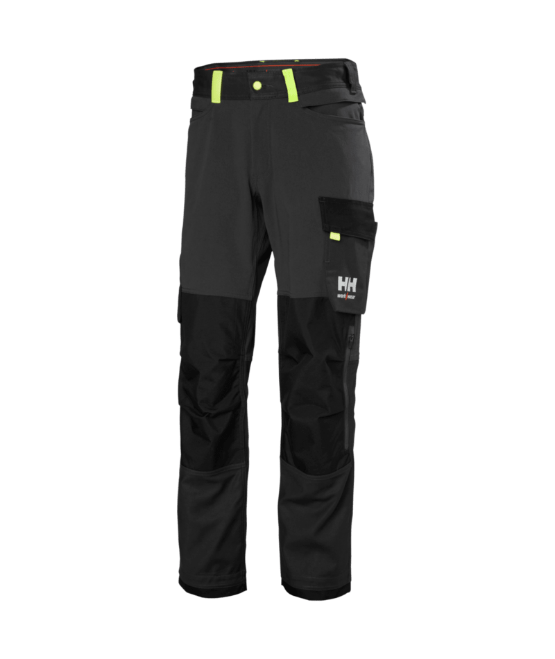 Helly Hansen Workwear OXFORD 4X CNCT PANT in Anthrazit/Schwarz – Vorderansicht