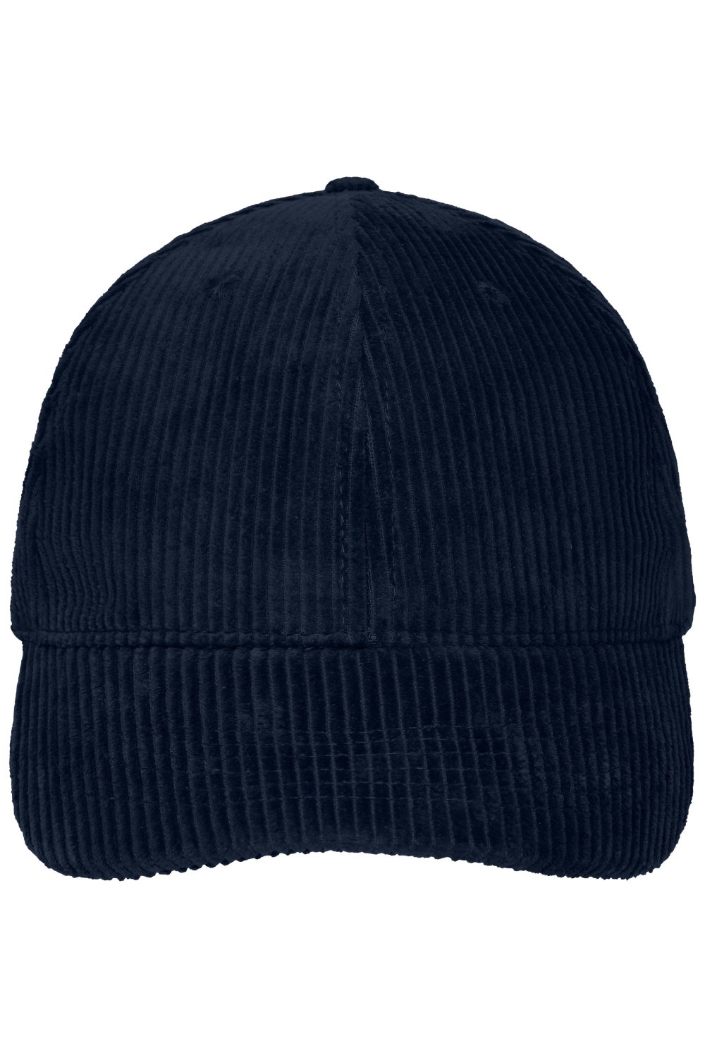 Daiber 6 Panel Corduroy Cap Organic Cotton in Navy – Vorderansicht