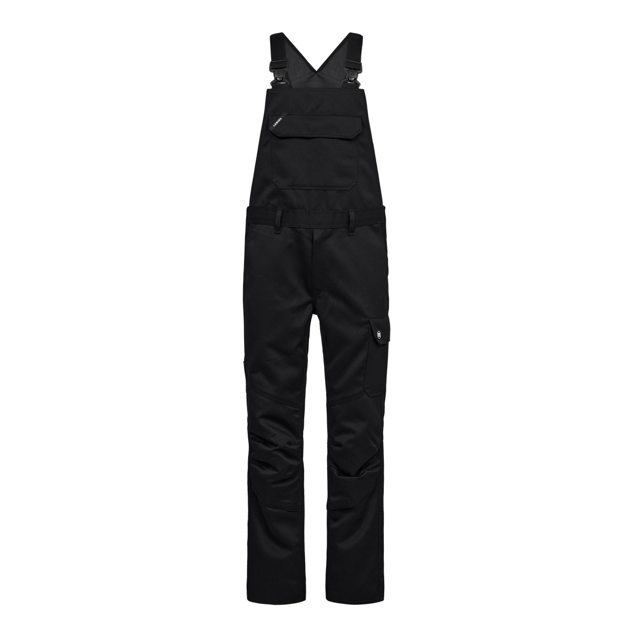 ENGEL Safety+ 3320-188 Latzhose in Schwarz – Vorderansicht