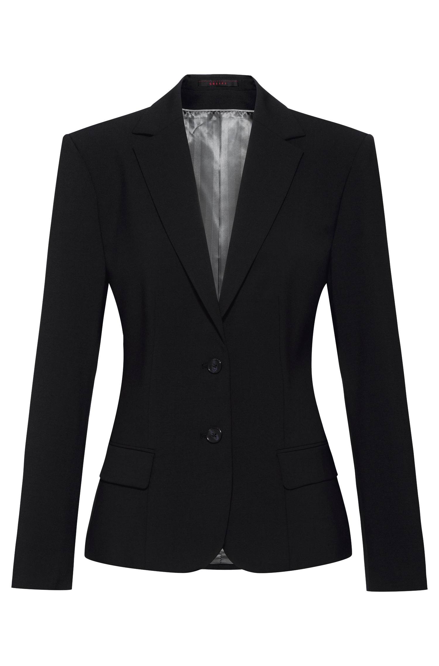 Greiff Damen-Blazer SF Premium in Schwarz – Vorderansicht
