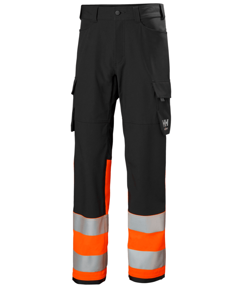 Helly Hansen Workwear ALNA 4X CARGO PANT CL 1 in Orange/Anthrazit – Vorderansicht