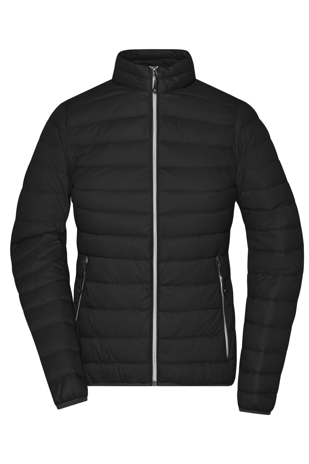 Daiber Ladies' Down Jacket in Black/Silver – Vorderansicht
