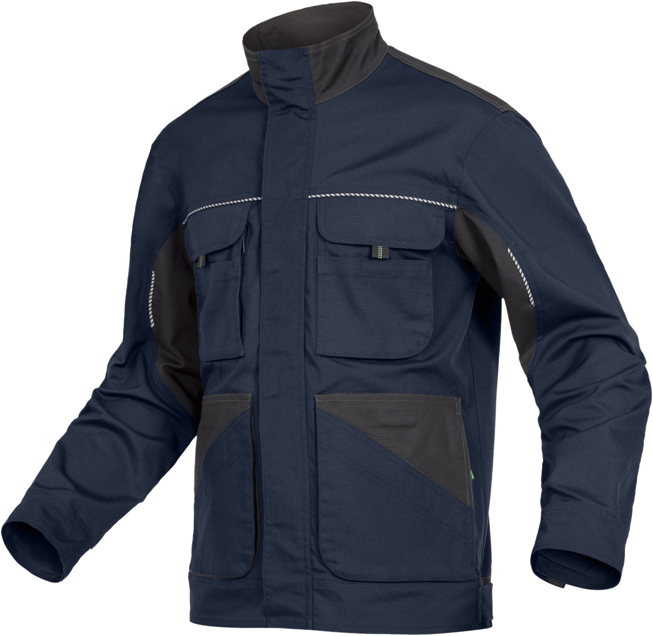 Leibwächter Bundjacke Dynamic Line in Marine-Anthrazit – Vorderansicht