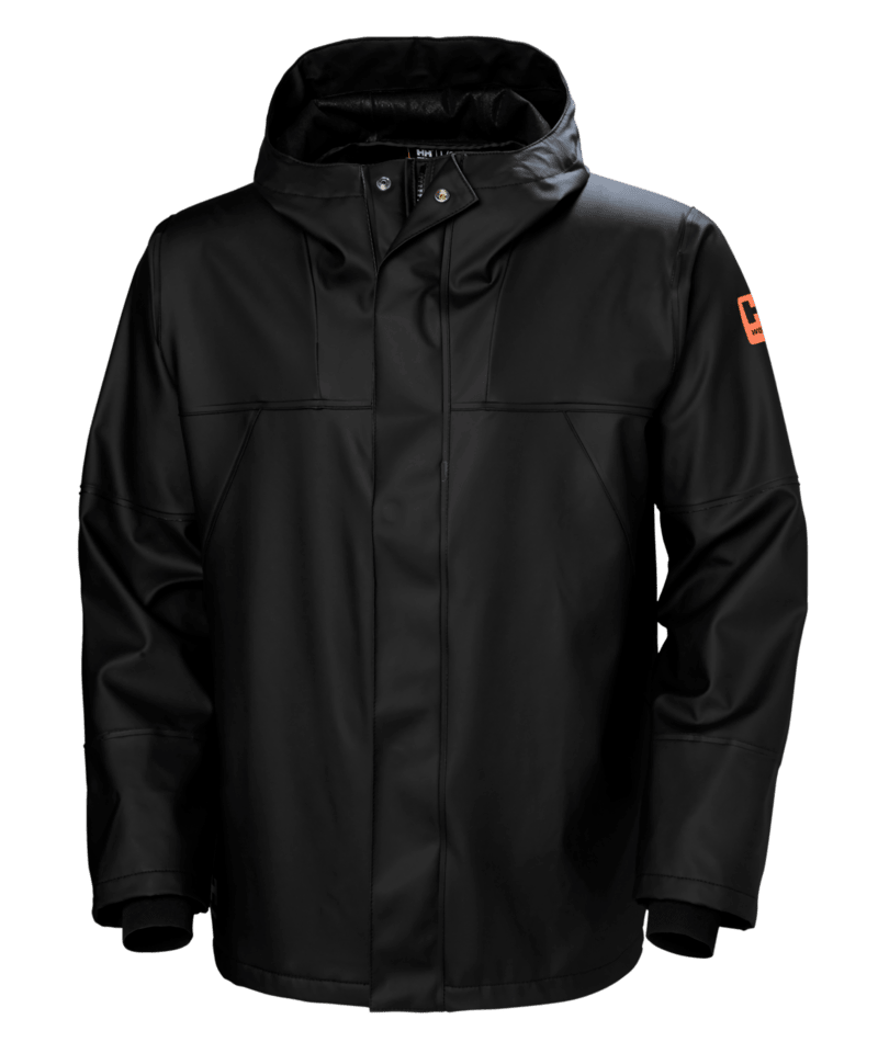 Helly Hansen Workwear STORM RAIN JACKET in Schwarz – Vorderansicht