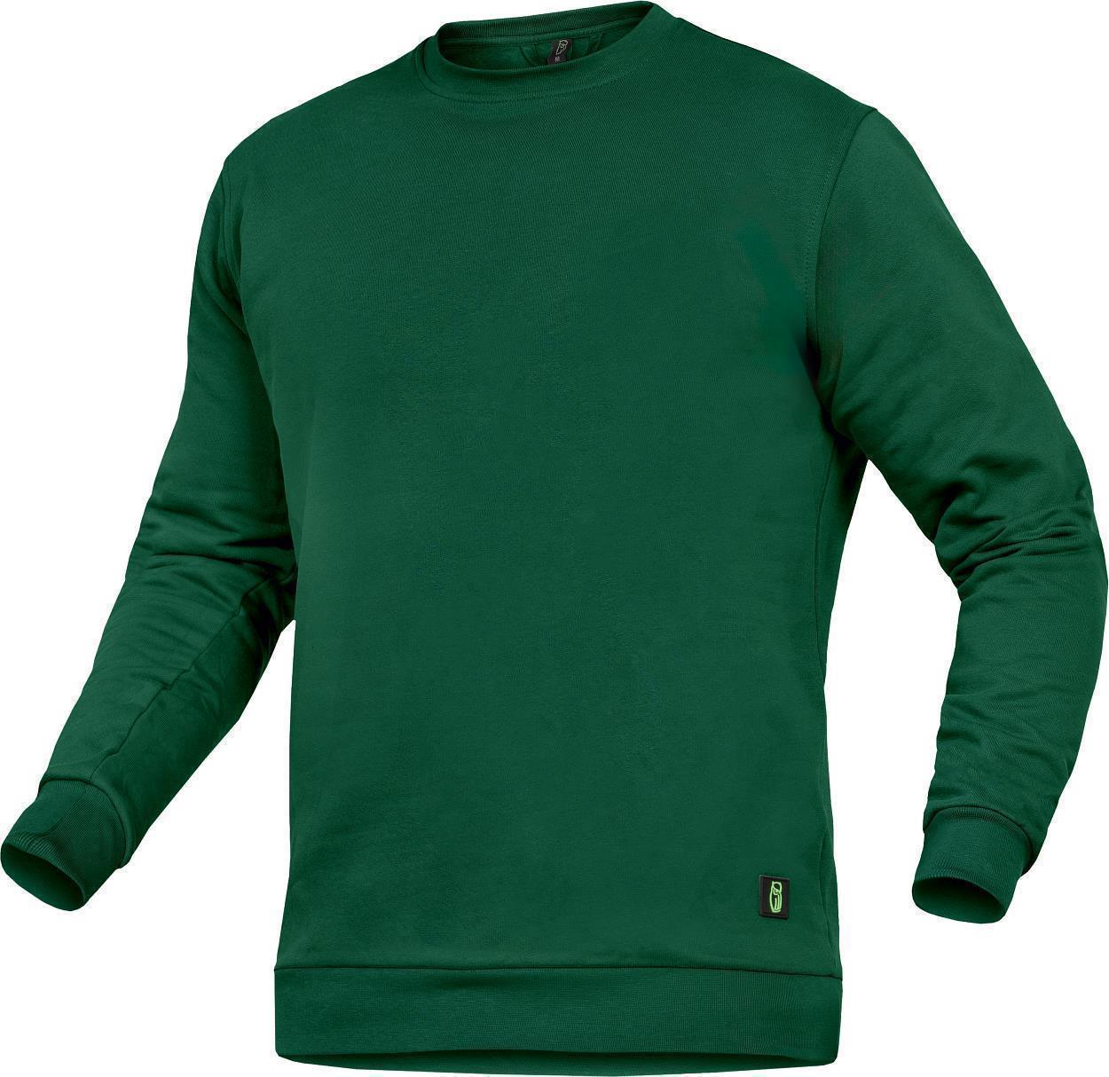 Leibwächter Rundhals-Sweater "Alex" Classic Line in Grün – Vorderansicht