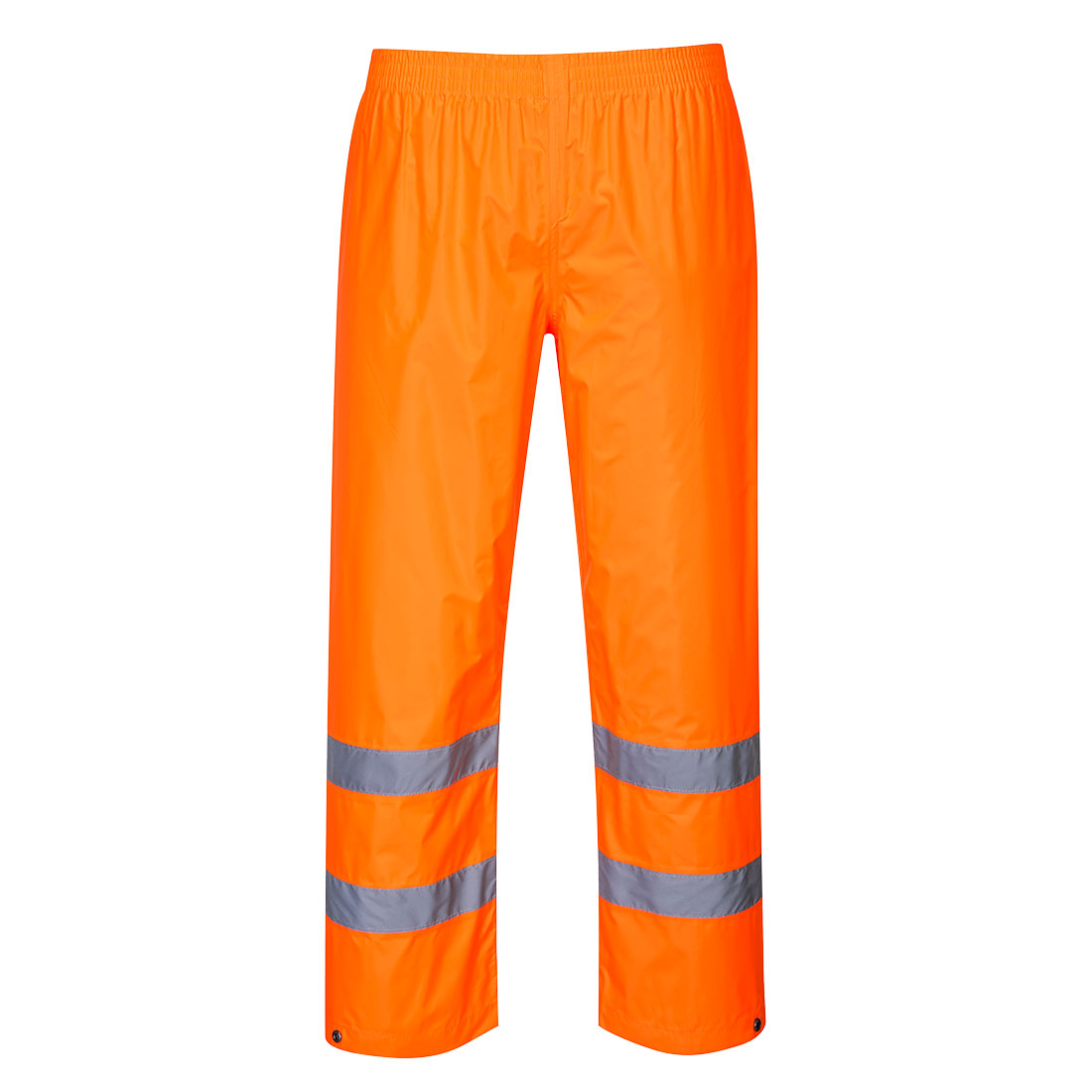 Portwest Hi-Vis Rain Trousers in Orange – Vorderansicht