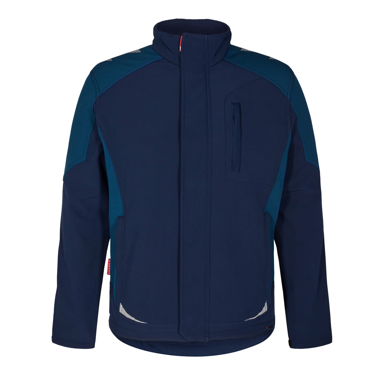 ENGEL Galaxy 8810-229 Softshelljacke in Blue Ink/Dark Petrol – Vorderansicht