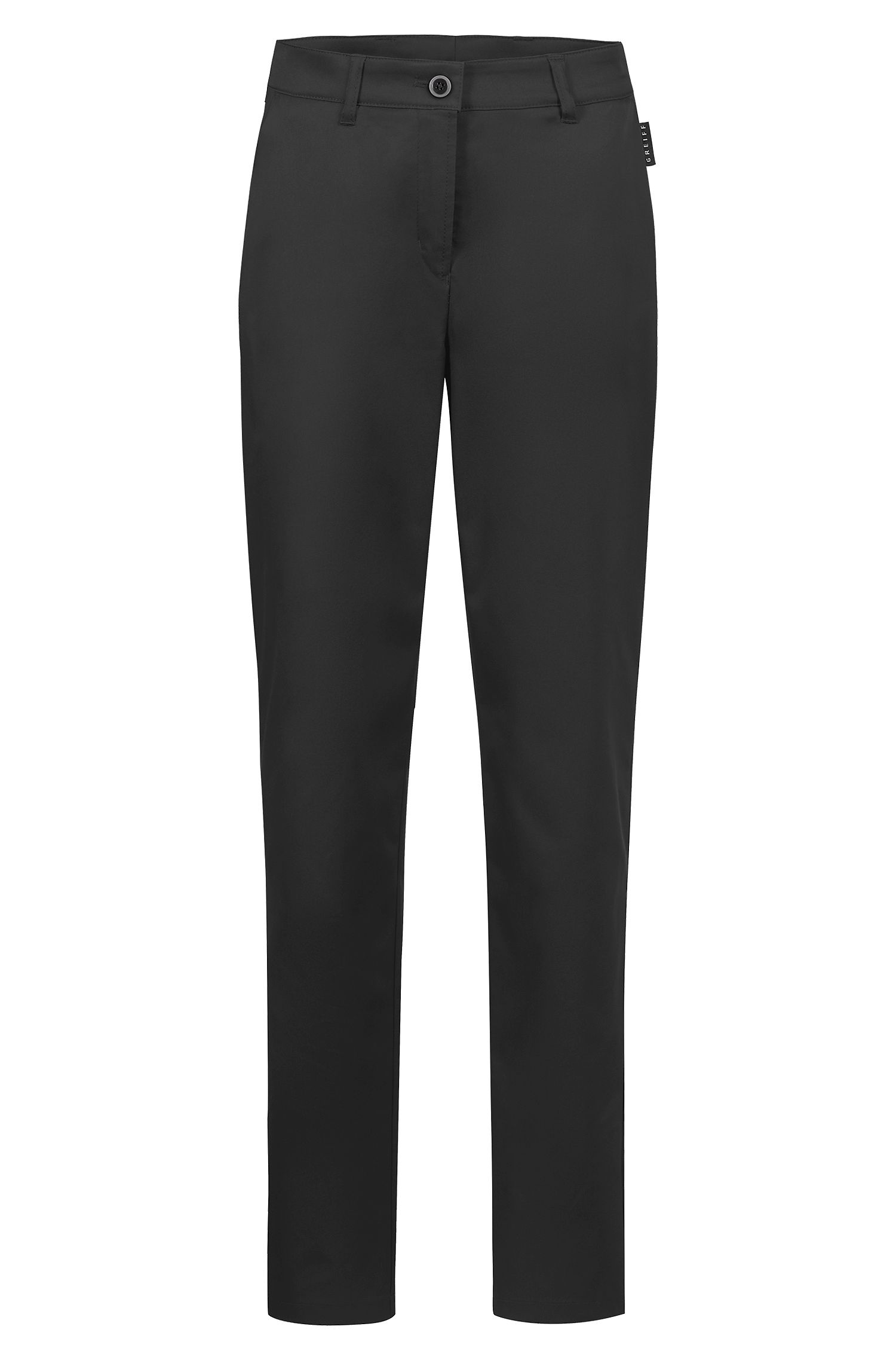 Greiff Damen-Chino RF Casual in Schwarz – Vorderansicht