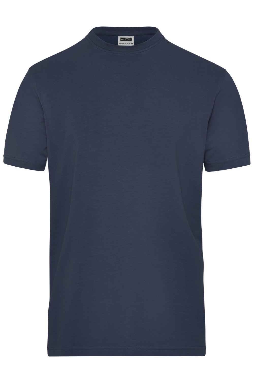 Daiber Men's ORGANIC Stretch-T Work - SOLID - OCS Blended in Navy – Vorderansicht